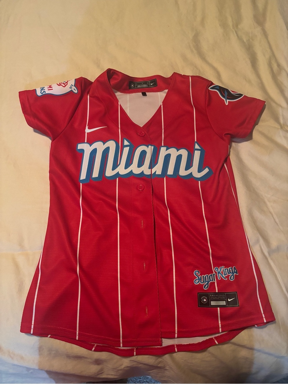 Miami Marlins Authentic Sugar Kings Jersey - women size small